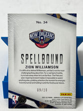 2021-22 Panini Elite Zion Williamson Spellbound “S” #34